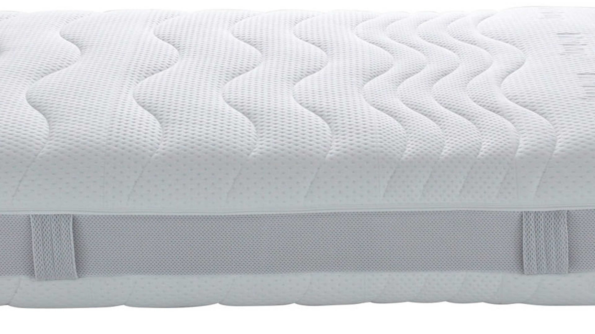 Federkernmatratze Interliving aus Stoff in Weiß Interliving Matratze Medikontur 1911 Taschenfederkern, H3 – Liegefläche ca. 100 x 190 cm