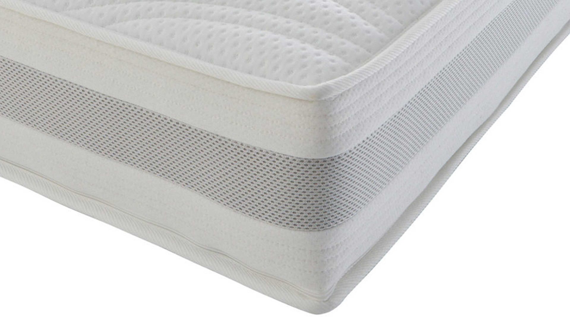 Kaltschaummatratze Interliving aus Stoff in Weiß Interliving Matratze Medikontur 1912 Kaltschaum, H4 – Liegefläche ca. 160 x 200 cm