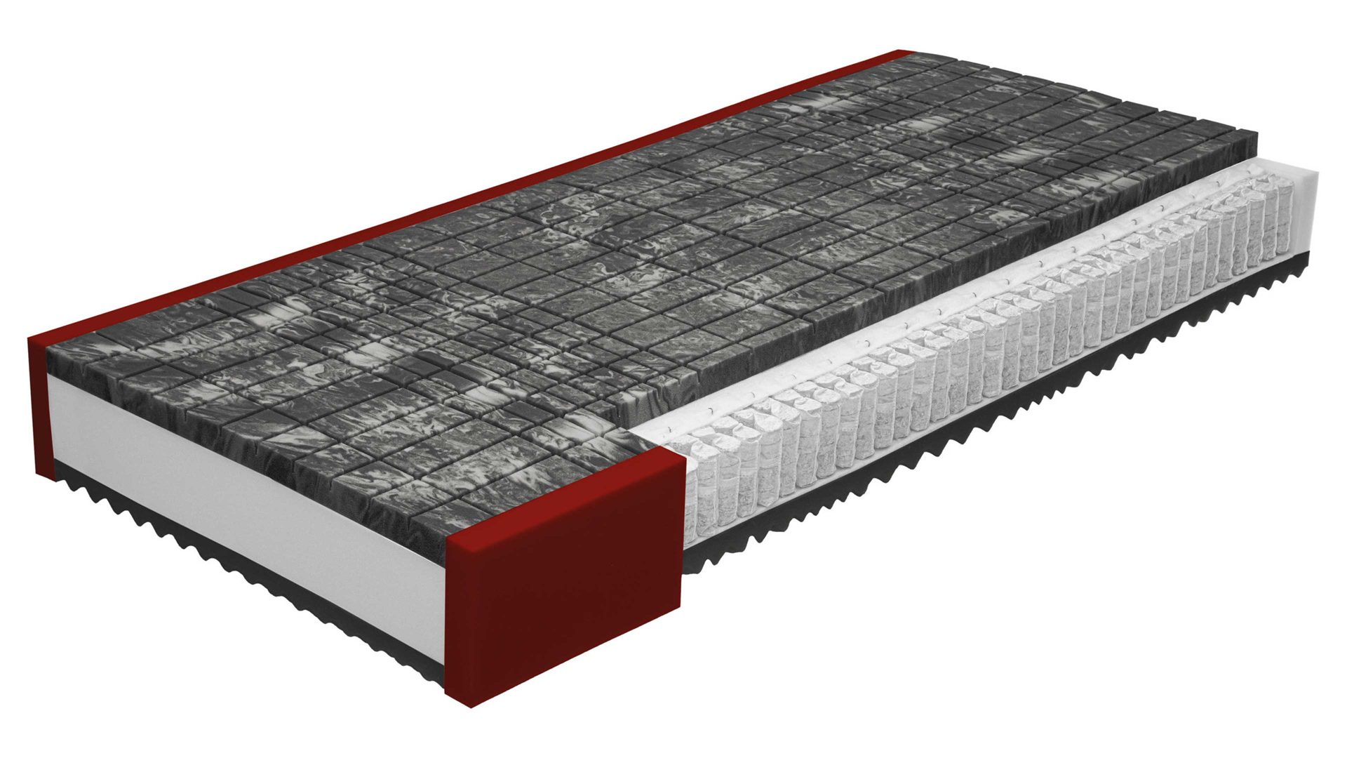 Federkernmatratze Interliving aus Stoff in Weiß Interliving Matratze Medikontur 1915 Taschenfederkern, H2 – Liegefläche ca. 180 x 200 cm
