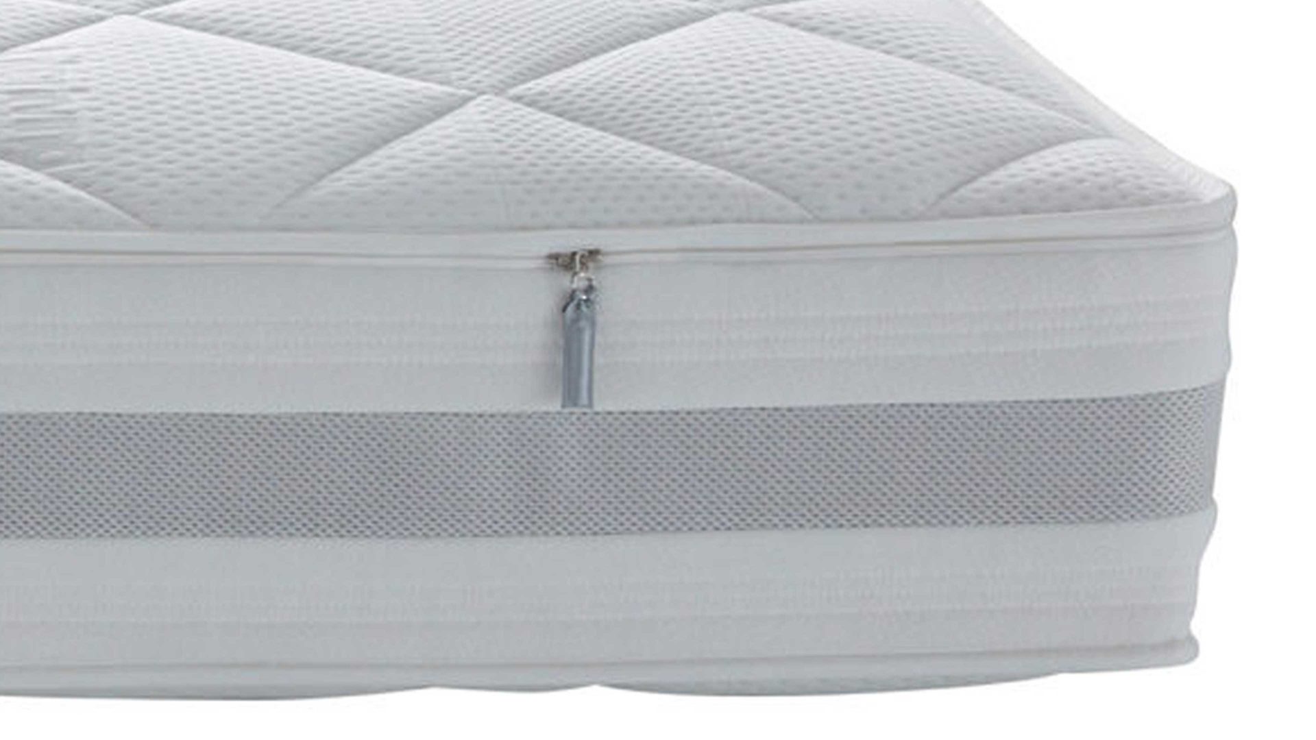 Federkernmatratze Interliving aus Stoff in Weiß Interliving Matratze Medikontur 1915 Taschenfederkern, H2 – Liegefläche ca. 160 x 200 cm