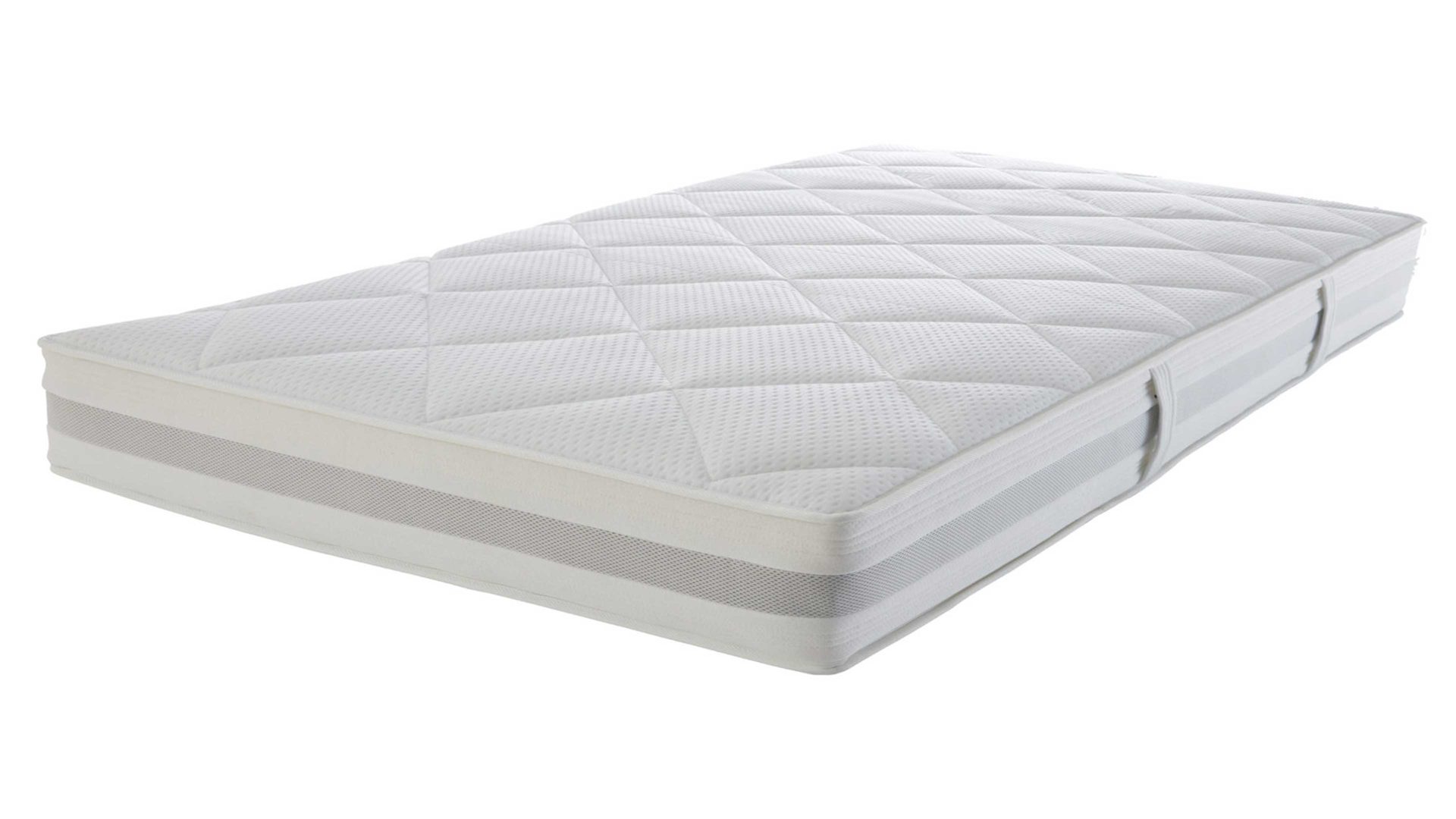 Federkernmatratze Interliving aus Stoff in Weiß Interliving Matratze Medikontur 1915 Taschenfederkern, H2 – Liegefläche ca. 180 x 200 cm