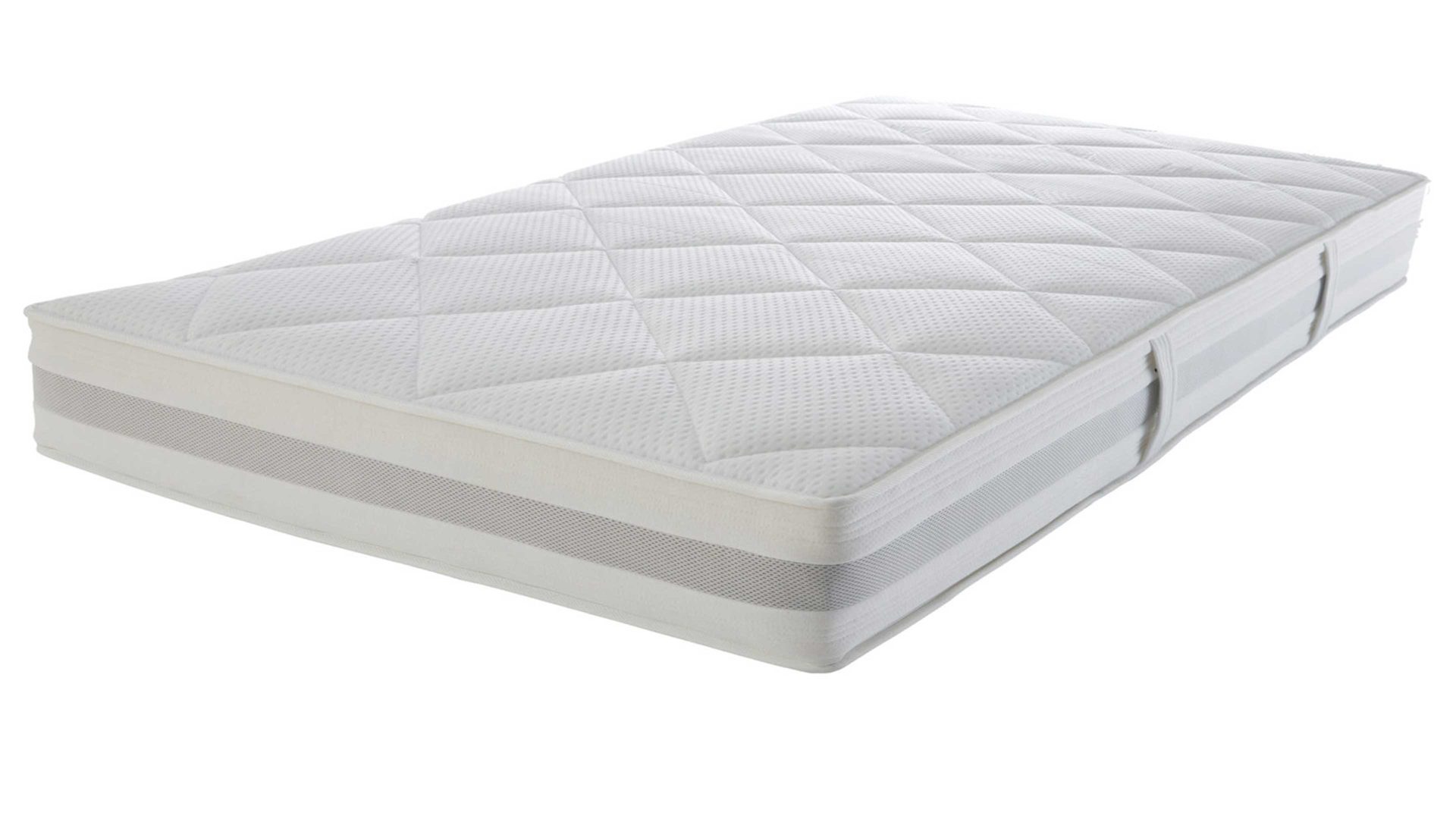 Federkernmatratze Interliving aus Stoff in Weiß Interliving Matratze Medikontur 1915 Taschenfederkern, H2 – Liegefläche ca. 160 x 200 cm