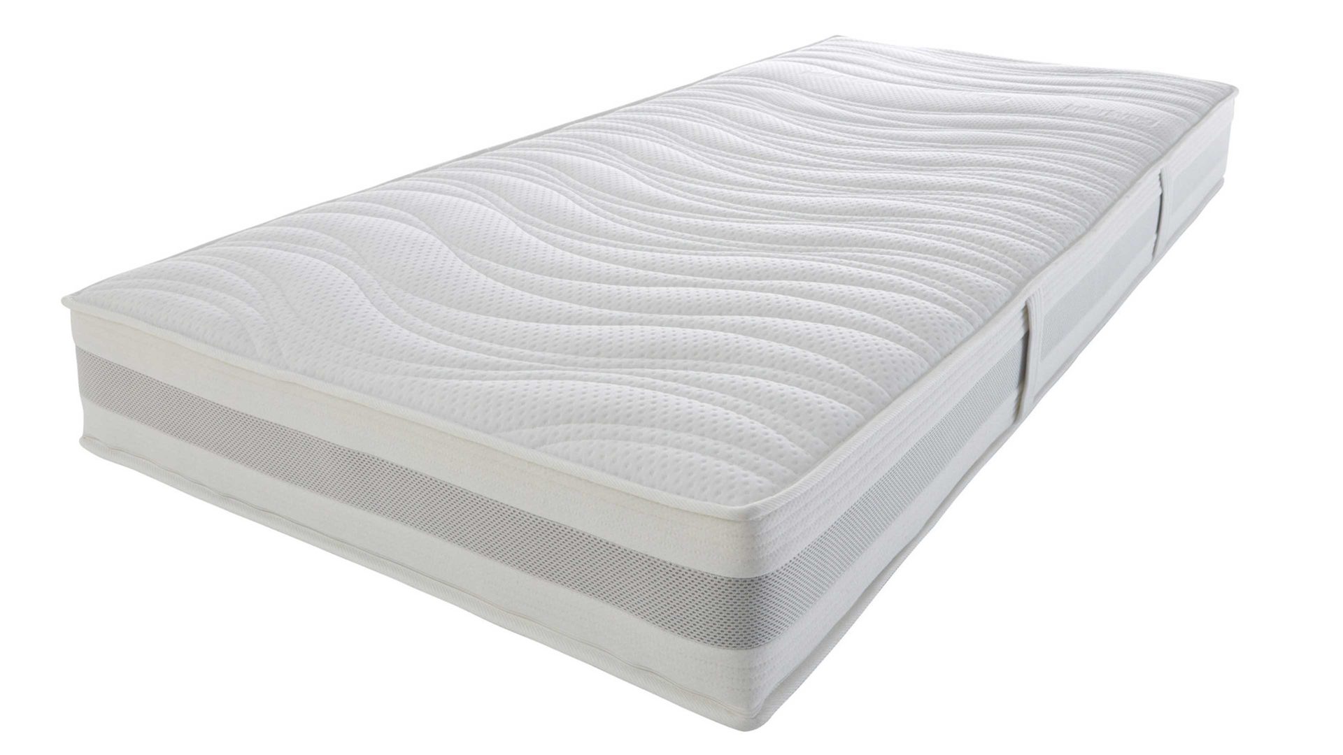 Kaltschaummatratze Interliving aus Stoff in Weiß Interliving Matratze Medikontur 1912 Kaltschaum, H4 – Liegefläche ca. 100 x 200 cm