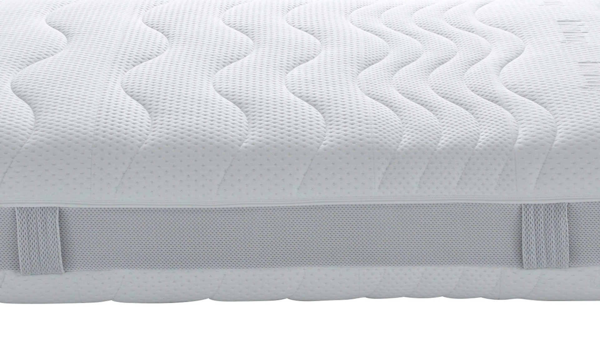 Federkernmatratze Interliving aus Stoff in Weiß Interliving Matratze Medikontur 1911 Taschenfederkern, H2 – Liegefläche ca. 100 x 200 cm