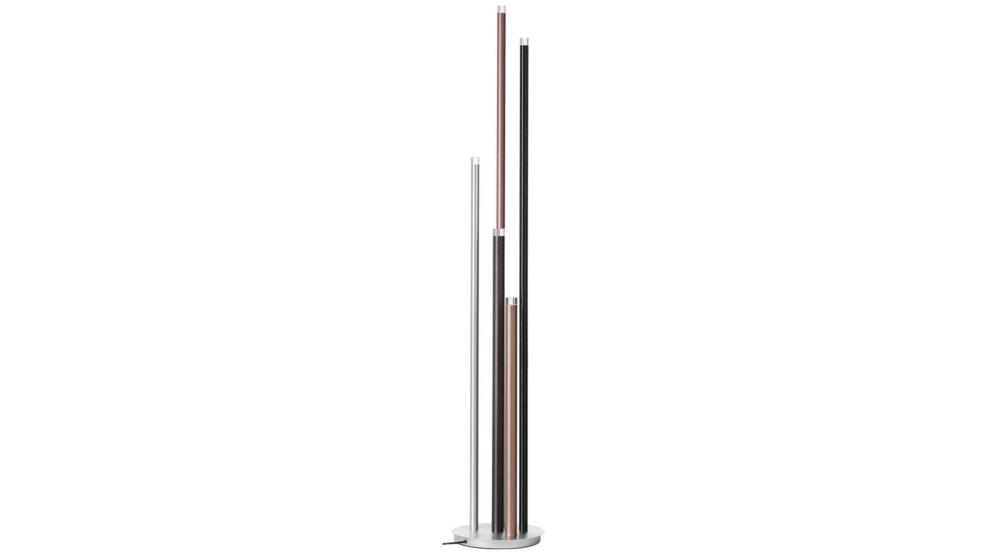 Stehleuchte Brilliant aus Metall in Braun Brilliant Stehlampe Cembalo Aluminium & Acryl – Höhe ca. 155 cm