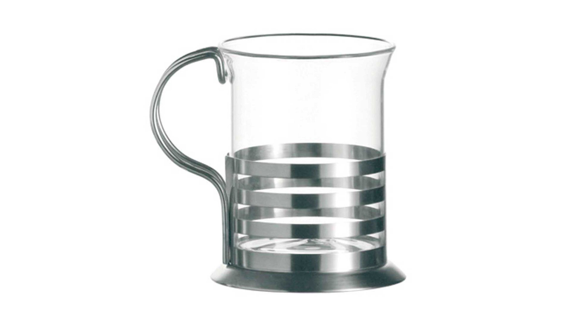 Teeglas Leonardo | glaskoch aus Glas in Transparent LEONARDO Teeglas-Set Balance Klarglas & Edelstahl - zweiteilig