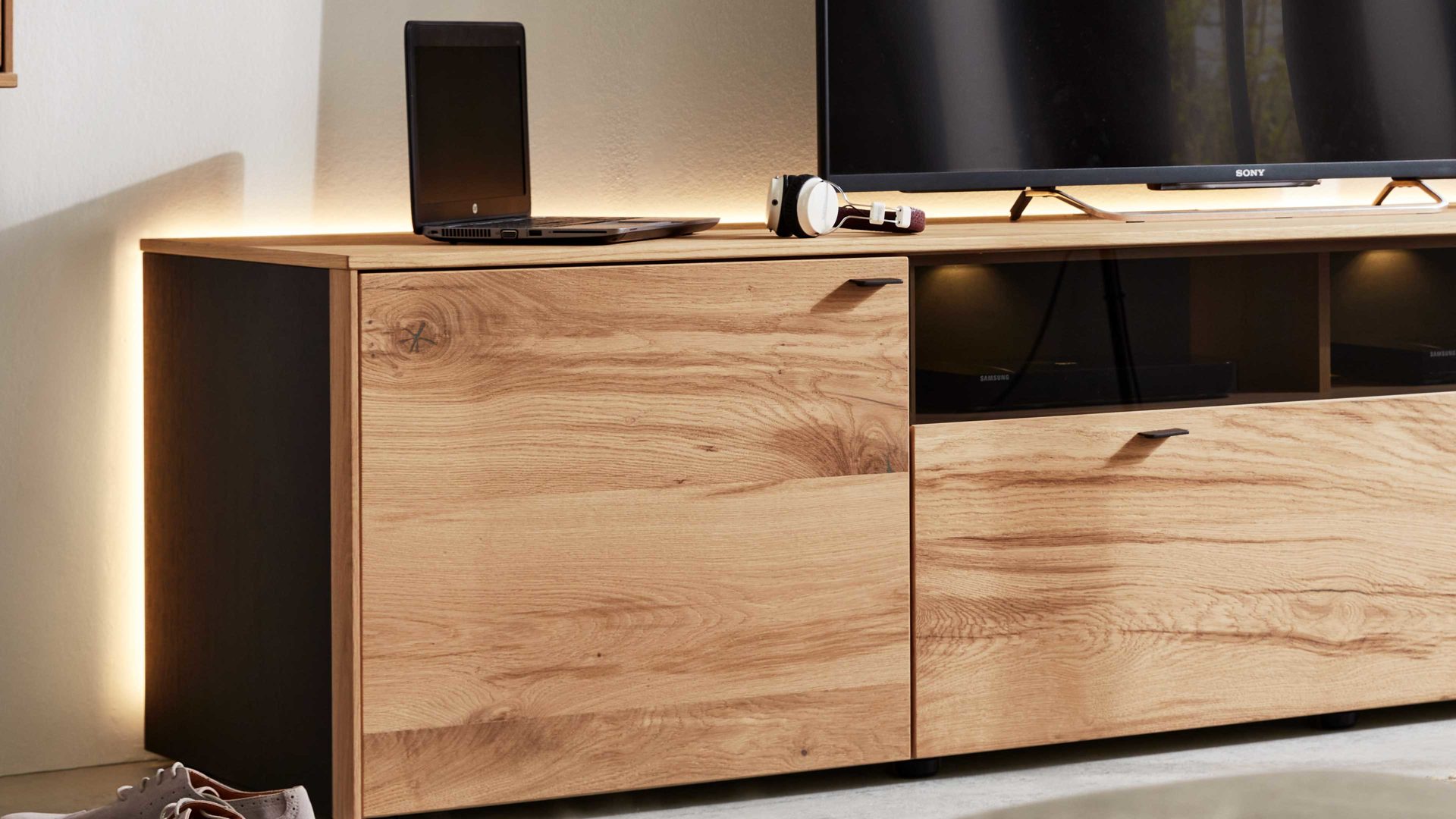 LED-Beleuchtung Interliving aus Kunststoff in Weiß Interliving Esszimmer Serie 5604 - Ambiente-Beleuchtung V794-0019 12,7 Watt - für Lowboards