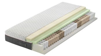 Matratzen-Set Interliving aus Stoff in Weiß Interliving Matratzen-Set 1918 - Taschenfederkernmatratze Härtegrad 2 - Liegefläche ca. 80 x 200 cm