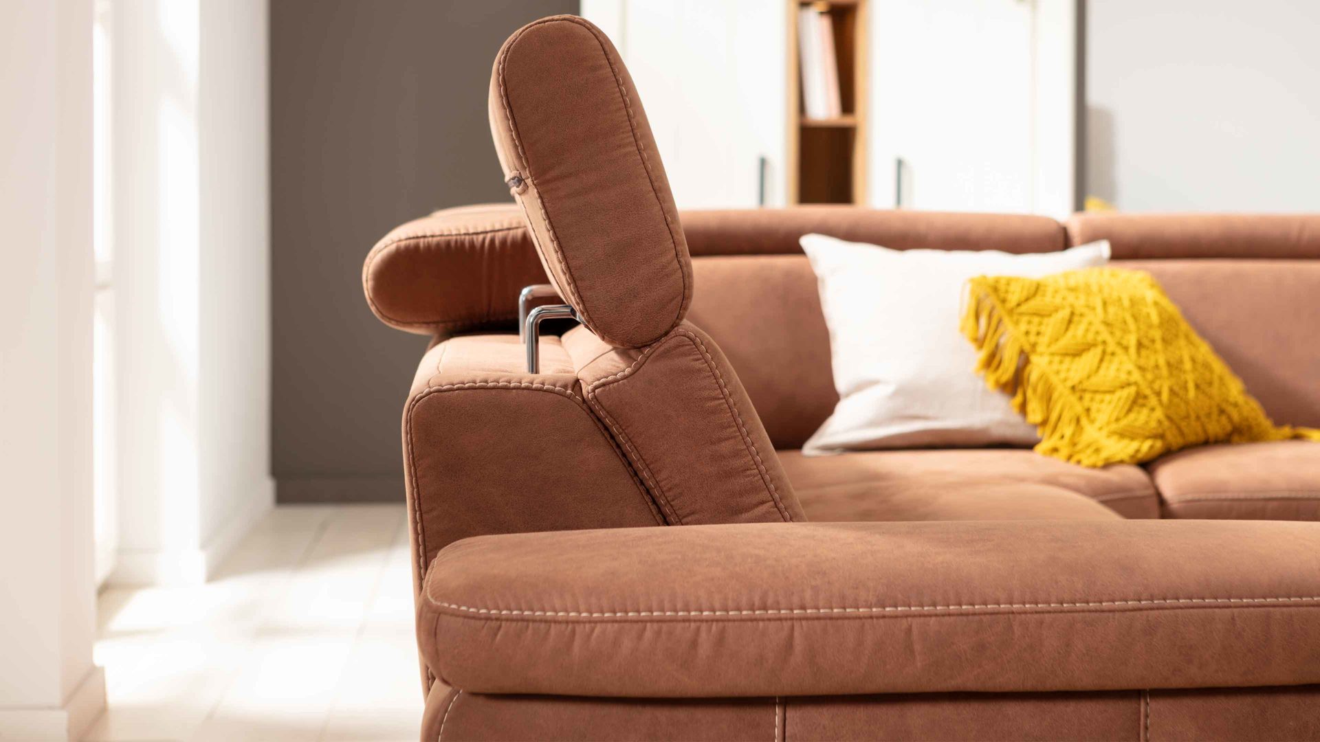 Funktion Steinpol polsteria aus Metall in Transparent Polsterprogramm Relaxa 6.0 Plus PSG XC - Kopfpolsterverstellung manuell