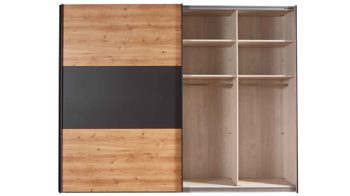 Kleiderschrank Wiemann | oeseder aus Holz in Holzfarben WIEMANN Schwebetürenschrank Korfu Bianco Eiche & Graphit - zwei Türen, Breite ca. 300 cm