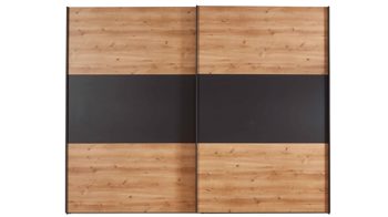 Kleiderschrank Wiemann | oeseder aus Holz in Holzfarben WIEMANN Schwebetürenschrank Korfu Bianco Eiche & Graphit - zwei Türen, Breite ca. 300 cm