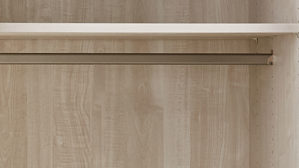 Kleiderschrank Wiemann | oeseder aus Holz in Weiß Kleiderschrankprogramm Phoenix – Kleiderschrank Champagner & Schiefer - vier Türen, Breite ca. 330 cm