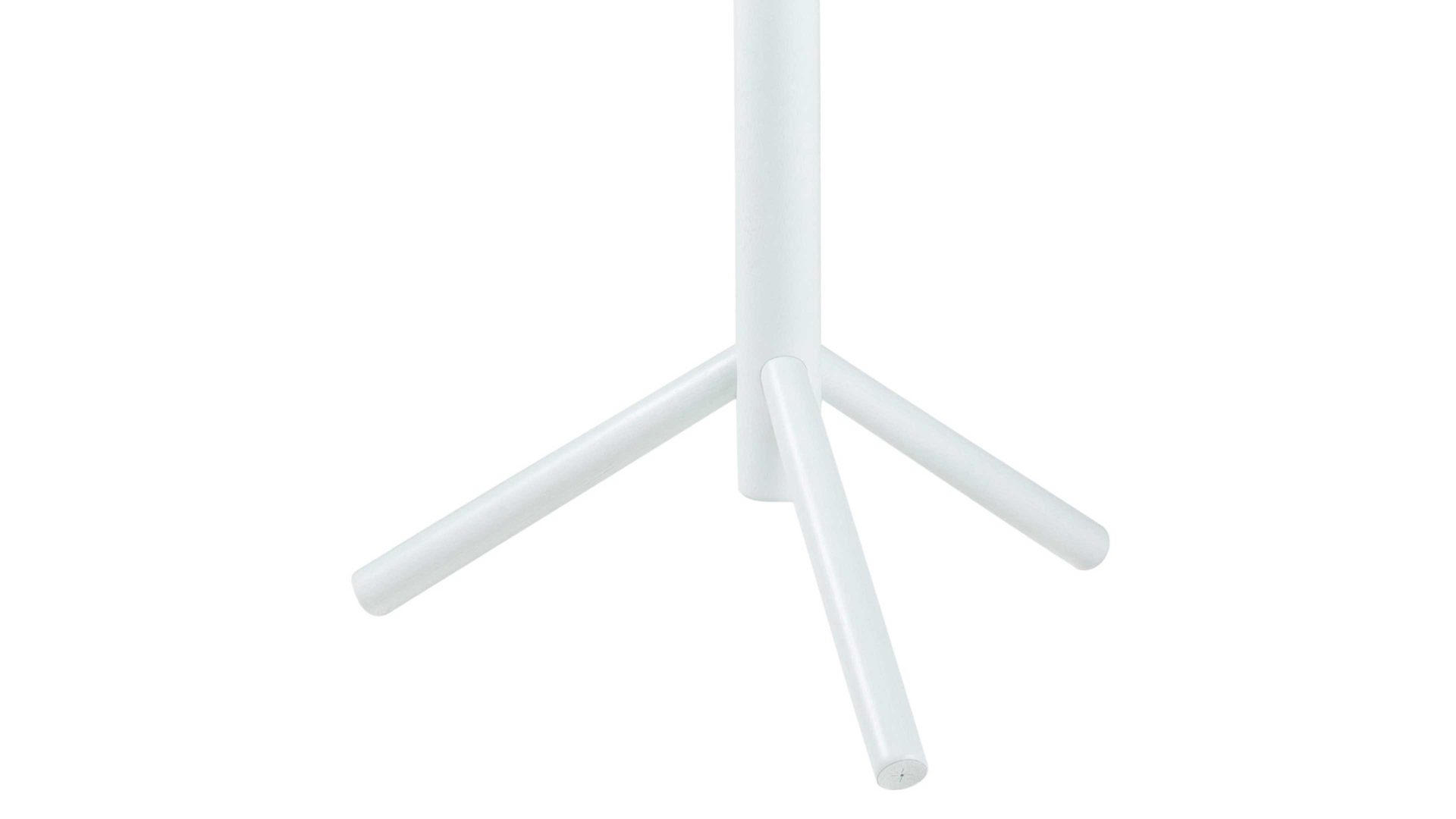 Standgarderobe Actona group aus Holz in Weiß Kleiderständer bzw. Garderobe Bremen mit Kleiderhaken weiß lackiertes Holz – Höhe ca. 177 cm