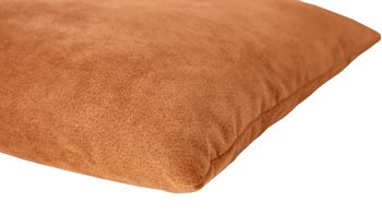 Kissenbezug /-hülle Magma sitting point aus Stoff in Hellbraun MAGMA Kissenhülle Indiana karamellfarbenes Kunstleder – ca. 50 x 50 cm