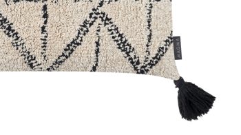 Kissenbezug /-hülle Magma sitting point aus Stoff in Weiß MAGMA Kissenhülle Kaya Elfenbein & Schwarz – ca. 50 x 60 cm