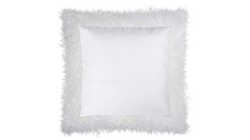 Kissenbezug /-hülle Magma sitting point aus Fell in Weiß MAGMA Kissenhülle Pamina weißes Tibet-Lammfell - ca. 40 x 40 cm