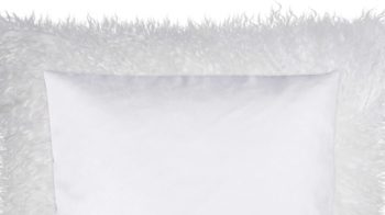 Kissenbezug /-hülle Magma sitting point aus Fell in Weiß MAGMA Kissenhülle Pamina weißes Tibet-Lammfell - ca. 40 x 40 cm