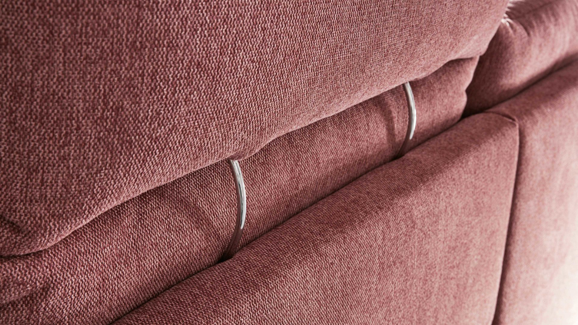 Kopfstütze Interliving aus Stoff in Pink Interliving Sofa Serie 4400 - Kopfstütze 87-102 pastellvioletter Bezug GCP 8 - Breite ca. 102 cm