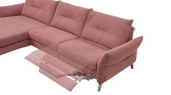 Funktion Interliving aus Metall in Transparent Interliving Sofa Serie 4400 - Motorfunktion EL-M1T Funktions-Mehrpreis