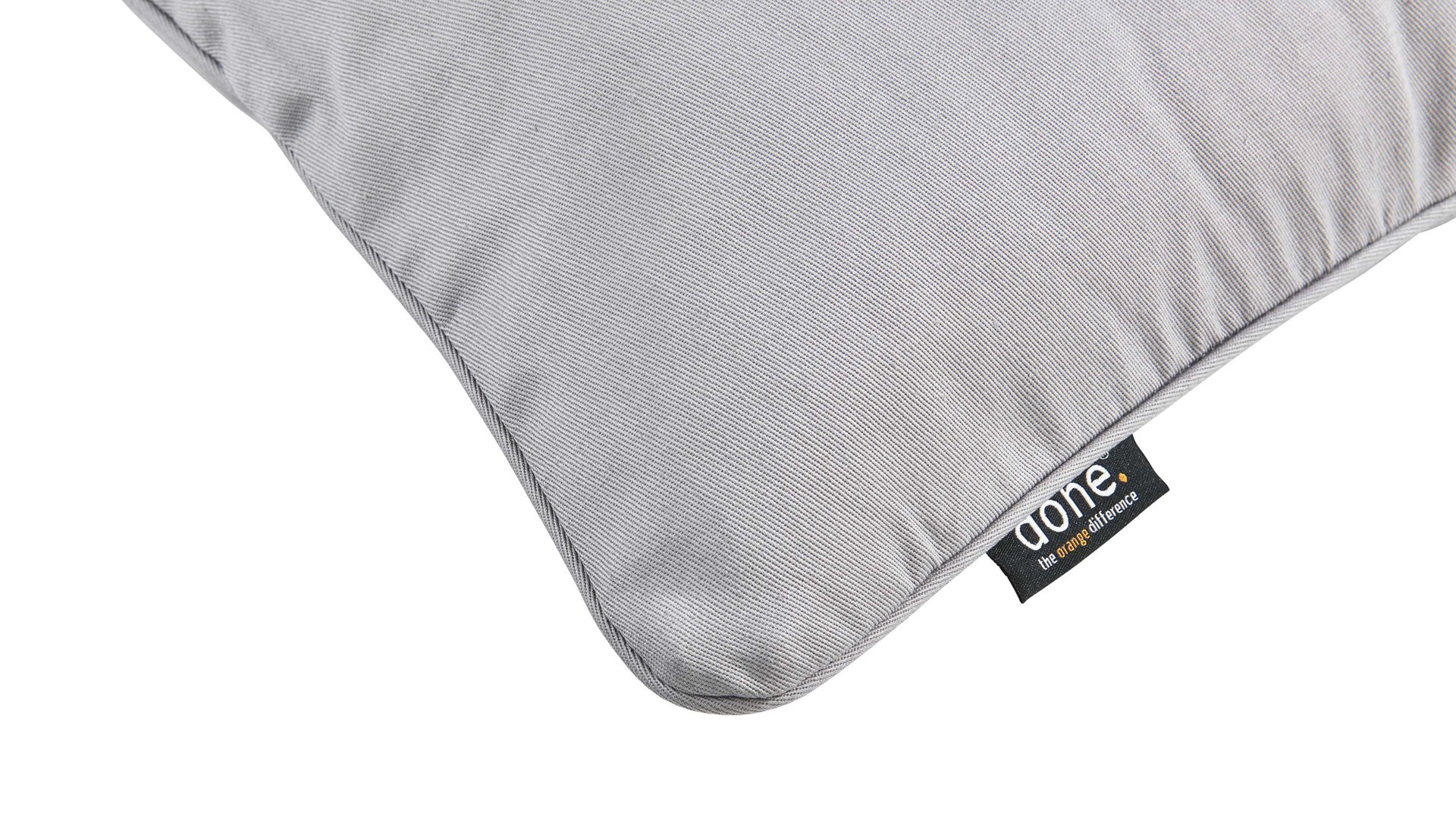 Kissenbezug /-hülle Done.® aus Baumwolle in Metallfarben done.® Kissenhülle Cushion Uni silberfarbener Panamabezug - ca. 45 x 45 cm