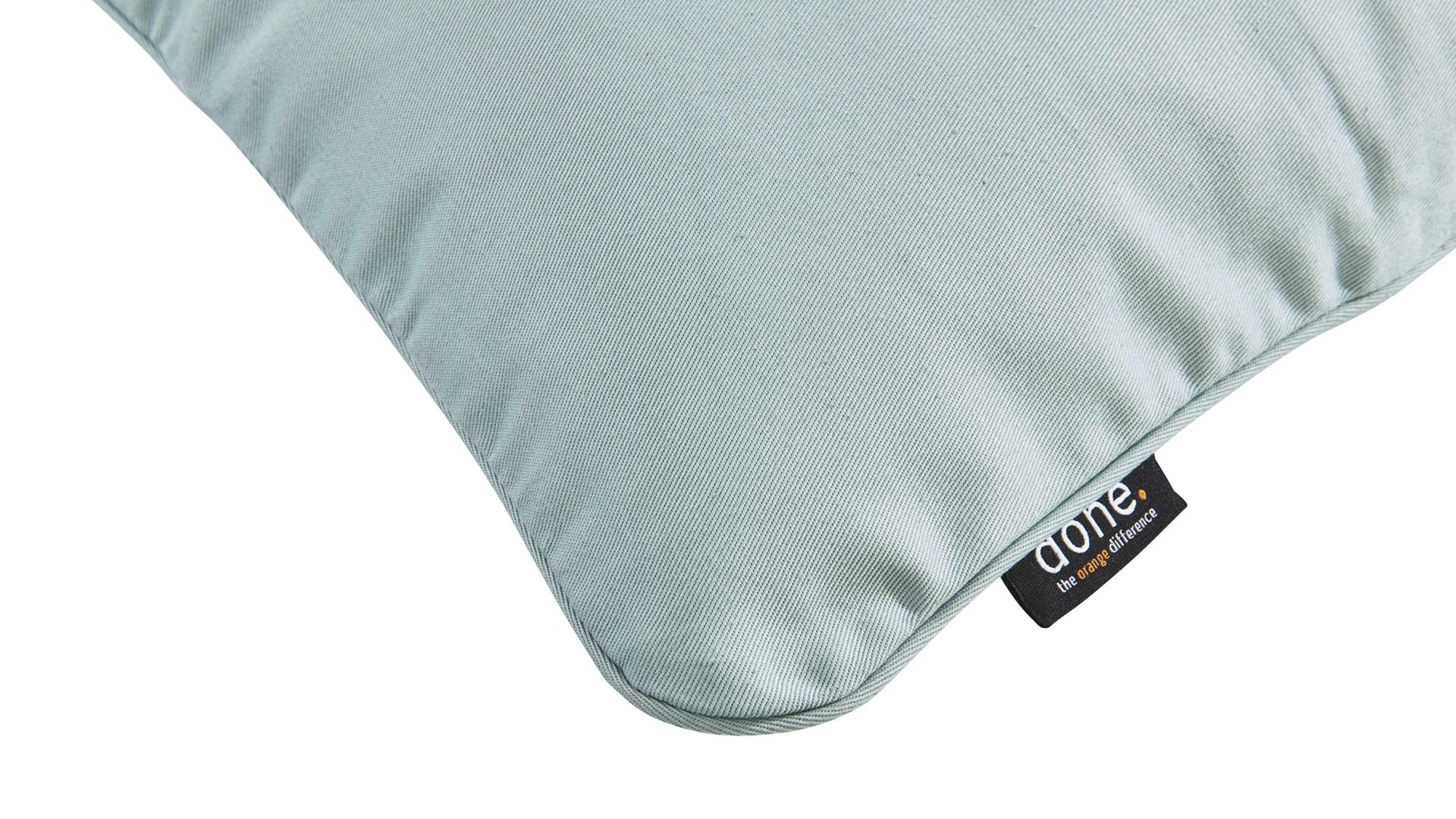 Kissenbezug /-hülle Done.® aus Baumwolle in Hellgrün done.® Kissenhülle Cushion Uni mintfarbener Panamabezug - ca. 45 x 45 cm