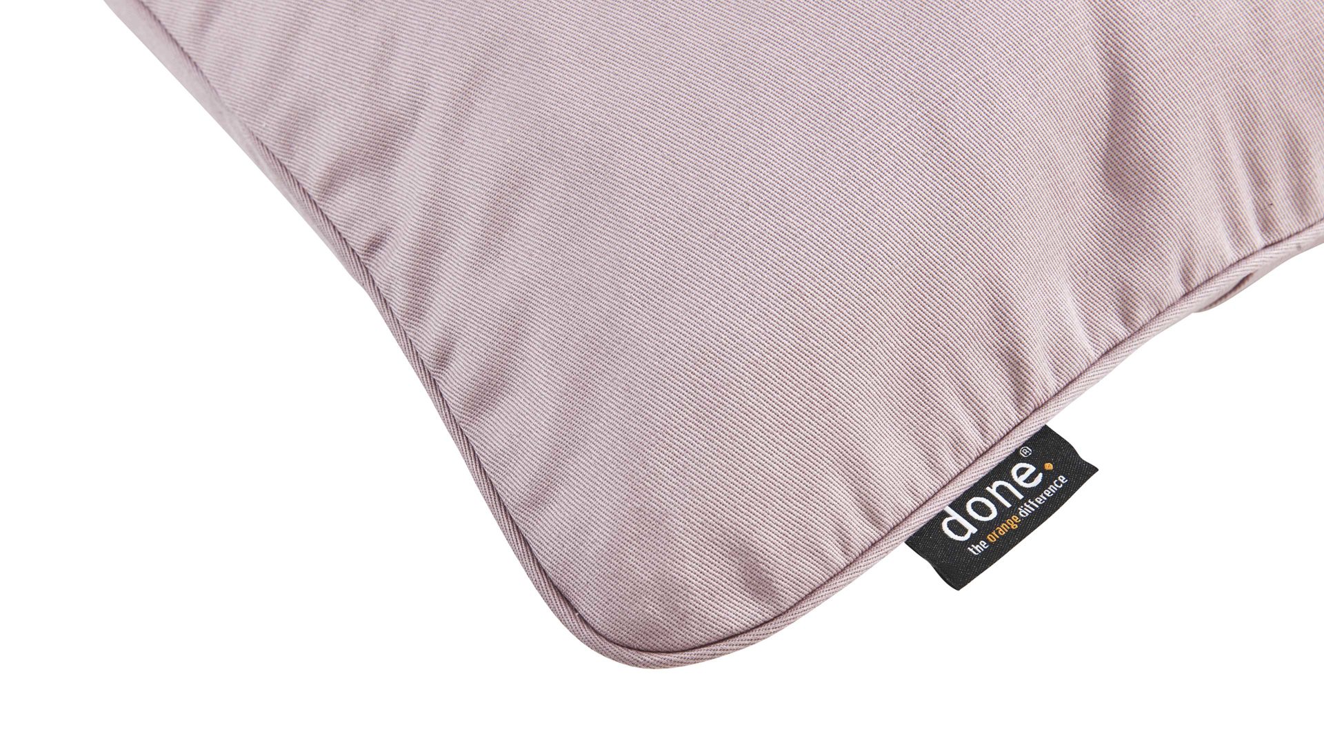 Kissenbezug /-hülle Done.® aus Baumwolle in Rosa done.® Kissenhülle Cushion Uni altrosé Panamabezug - ca. 65 x 65 cm