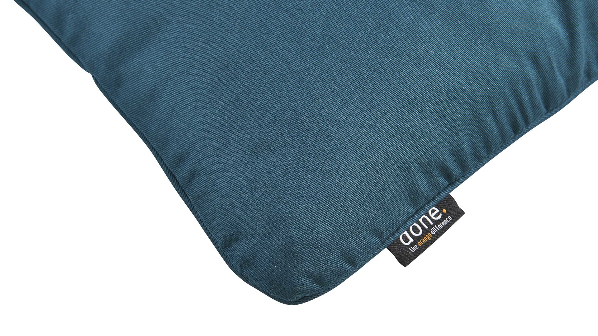 Kissenbezug /-hülle Done.® aus Baumwolle in Petrol done.® Kissenhülle Cushion Uni petrolfarbener Panamabezug - ca. 65 x 65 cm