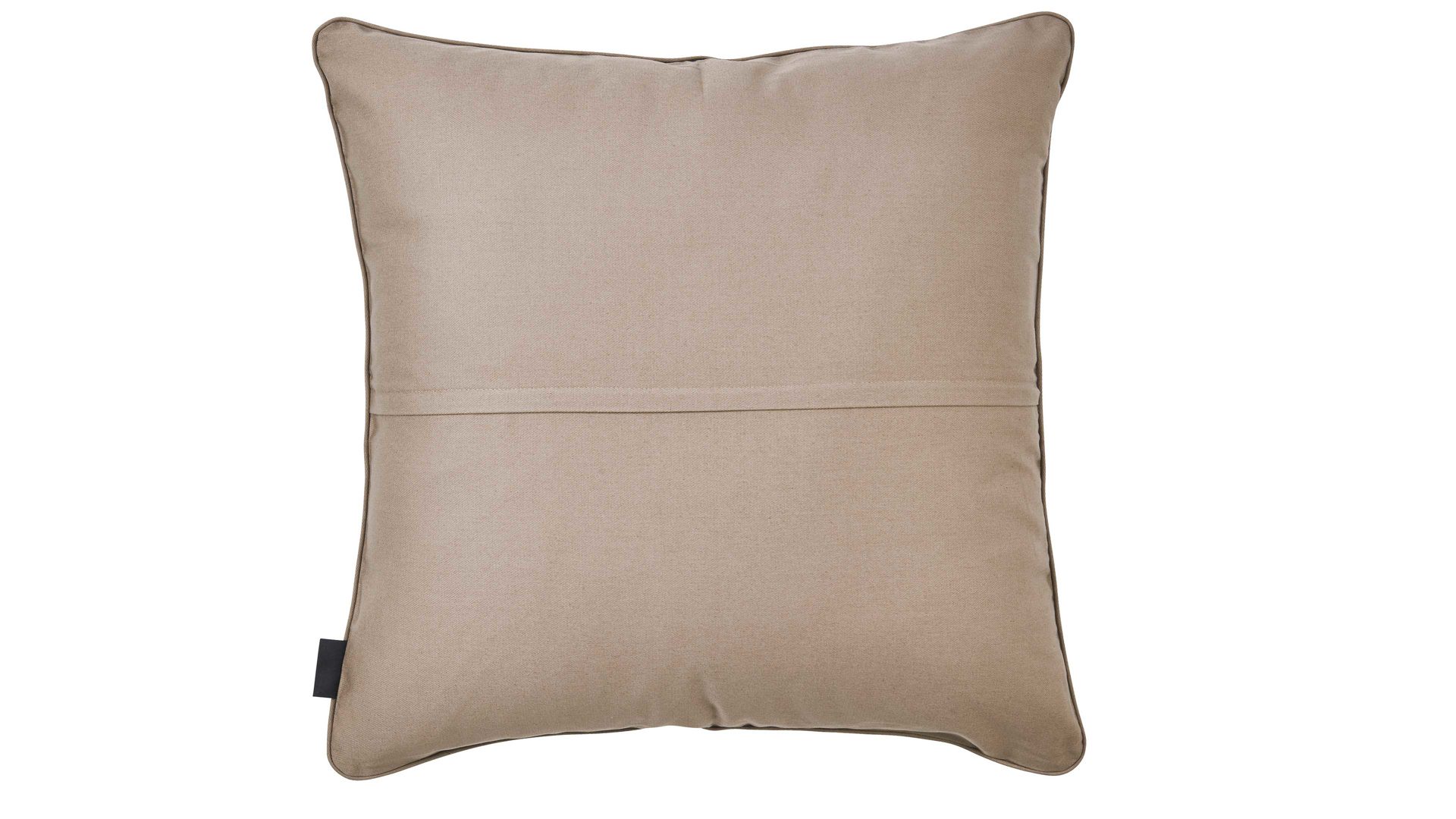 Kissenbezug /-hülle Done.® aus Baumwolle in Hellbraun done.® Kissenhülle Cushion Uni taupefarbener Panamabezug - ca. 45 x 45 cm