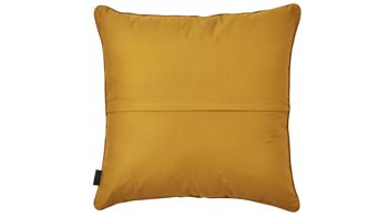 Kissenbezug /-hülle Done.® aus Baumwolle in Gelb done.® Kissenhülle Cushion Uni goldfarbener Panamabezug - ca. 65 x 65 cm