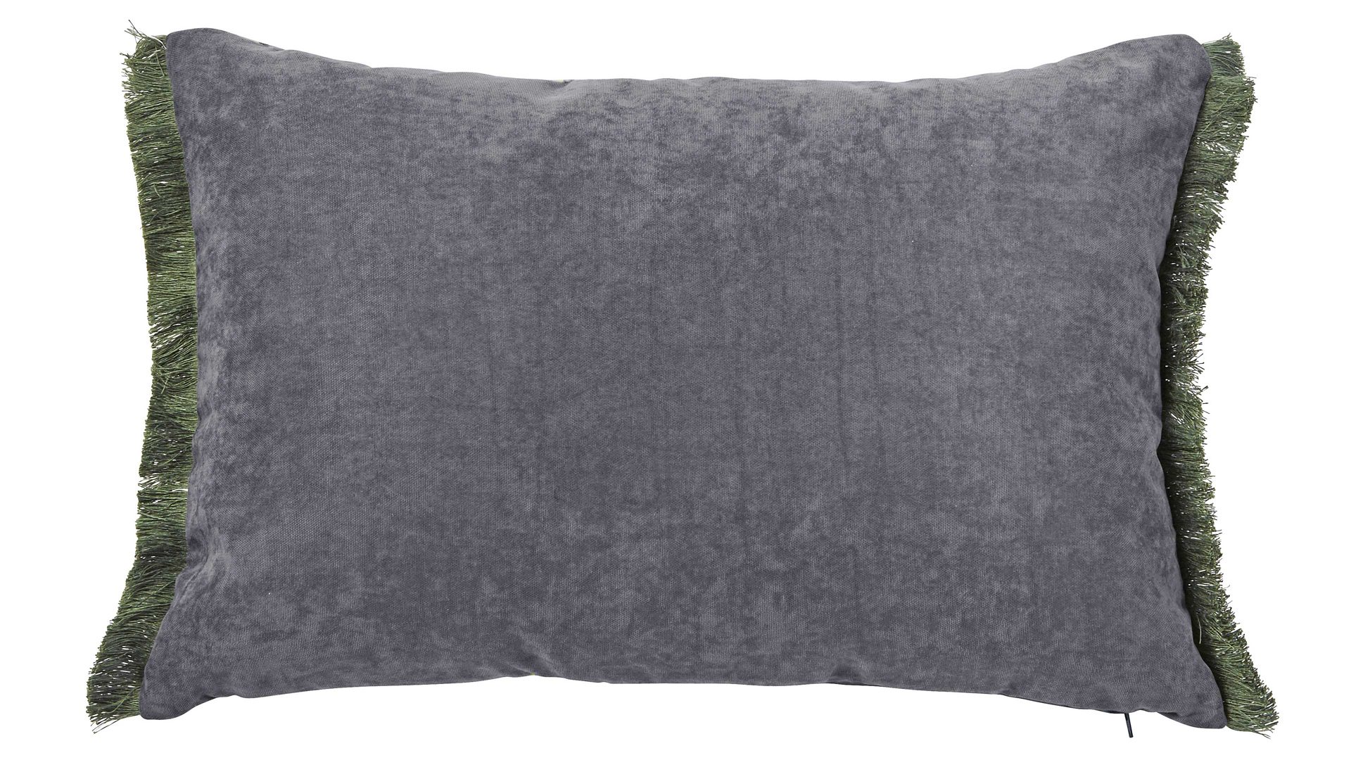 Kissenbezug /-hülle Done.® aus Kunstfaser in Grau done.® Kissenhülle Cushion Fringe Dessin Jungle Life - ca. 40 x 60 cm