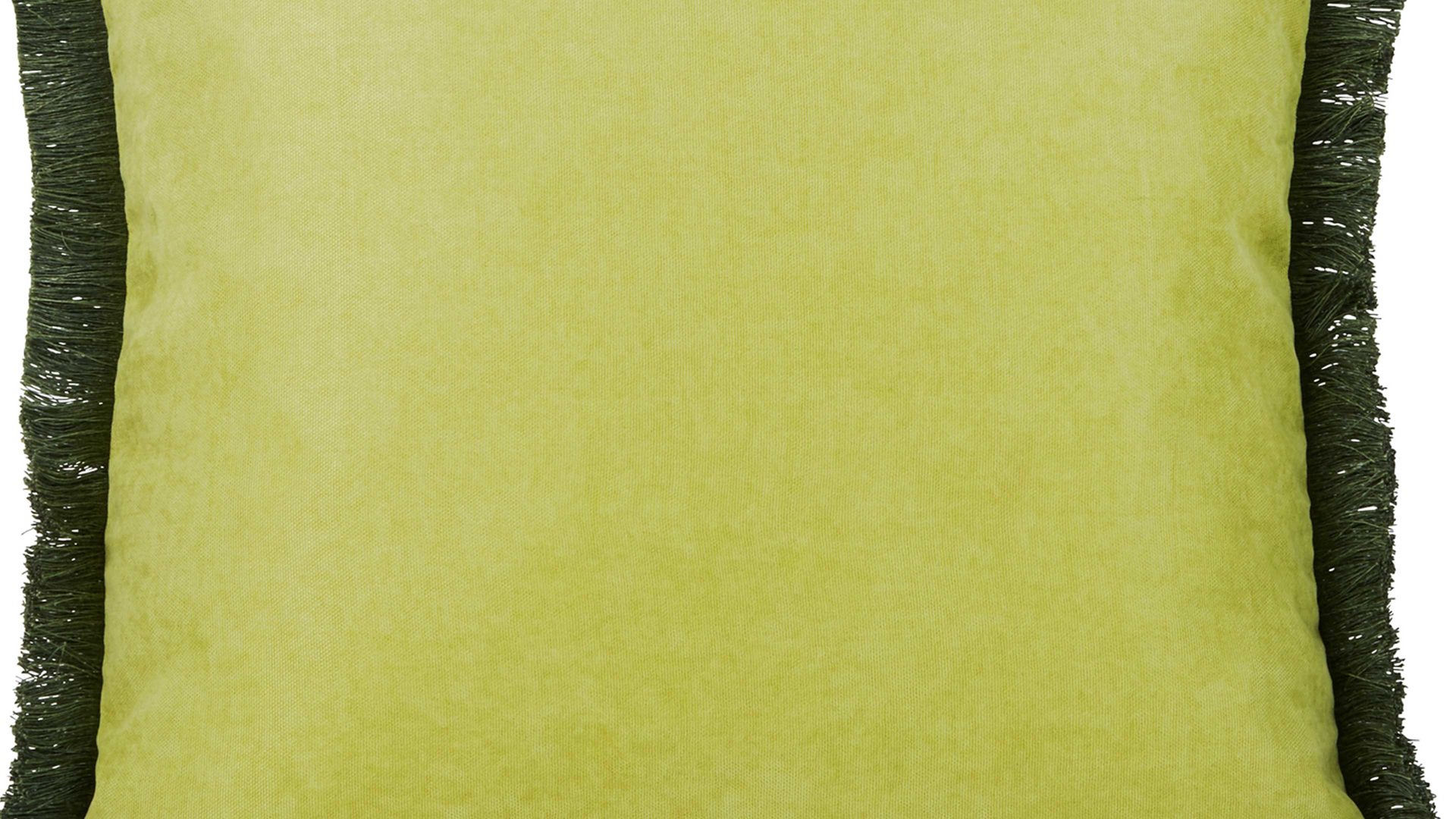 Kissenbezug /-hülle Done.® aus Kunstfaser in Hellgrün done.® Kissenhülle Cushion Fringe Dessin Jungle Flower - ca. 45 x 45 cm