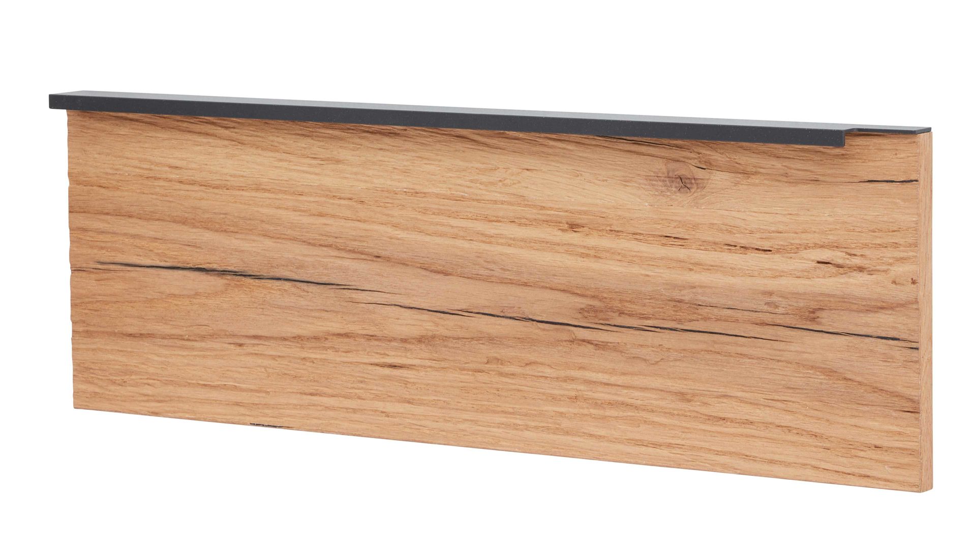 Paneel Interliving aus Holz in Holzfarben Interliving Schlafzimmer Serie 1025 – Aufsatzpaneel 530145 rechts - Balkeneiche gehackt