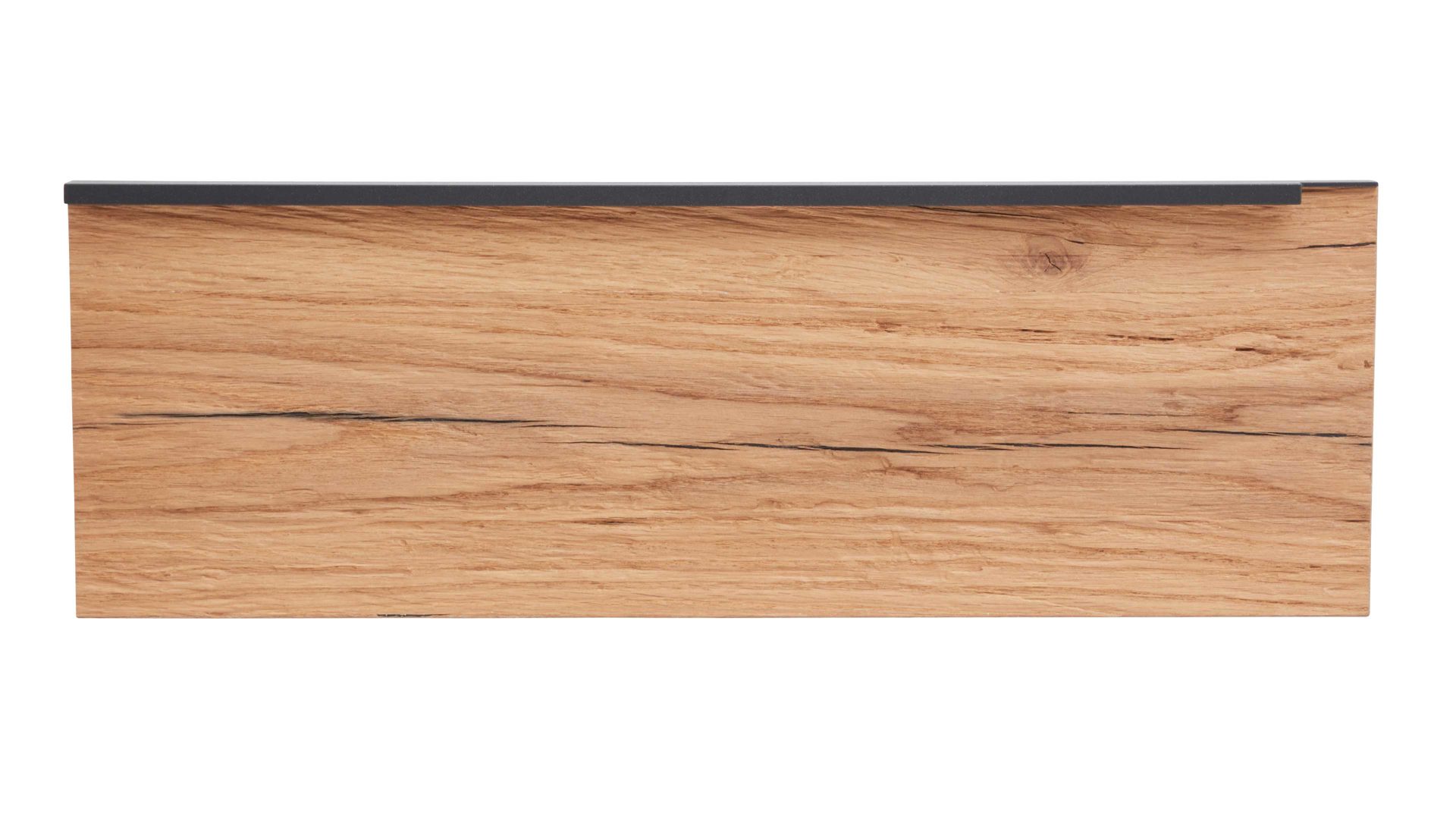 Paneel Interliving aus Holz in Holzfarben Interliving Schlafzimmer Serie 1025 – Aufsatzpaneel 530145 rechts - Balkeneiche gehackt