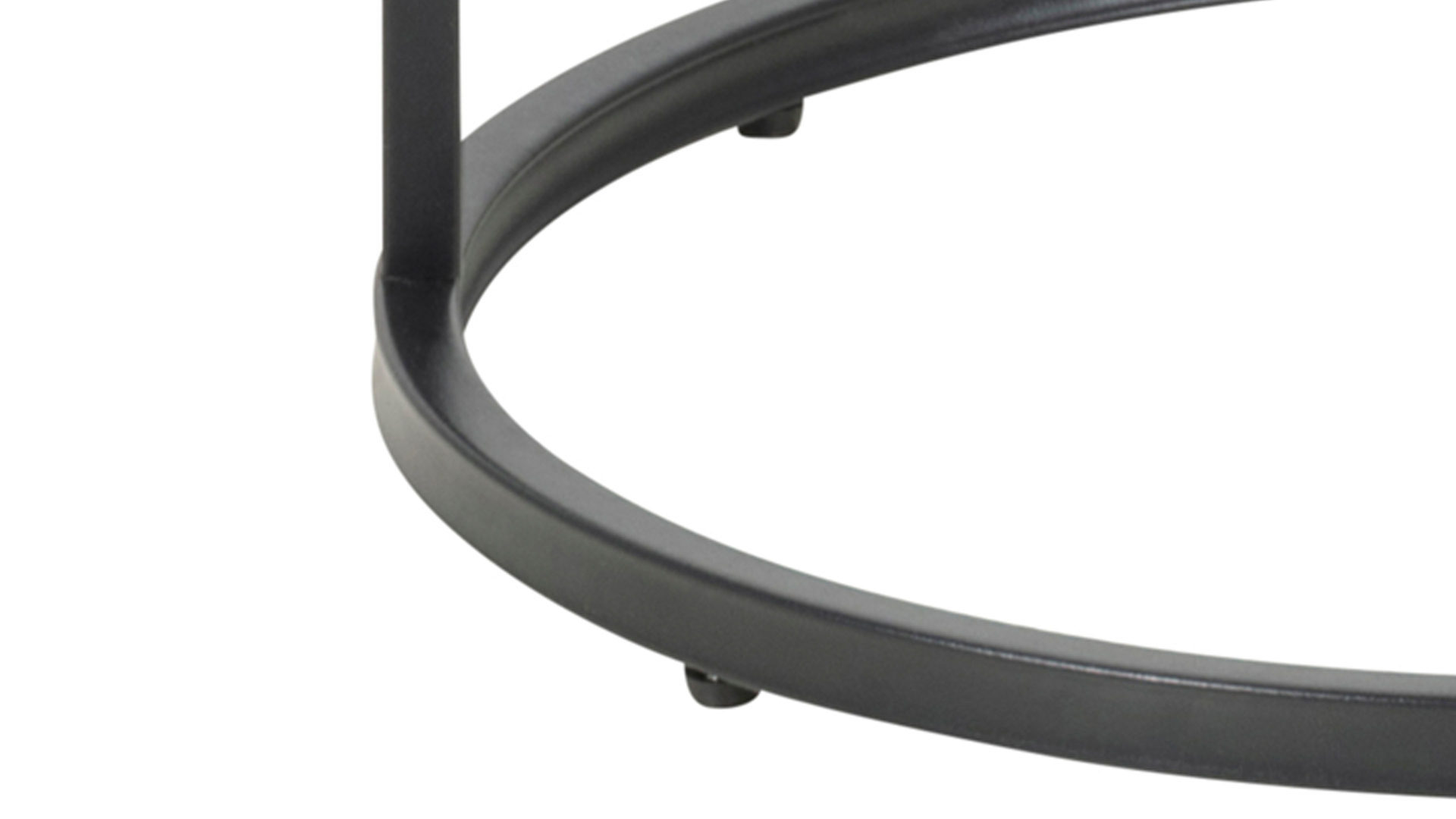 Beistelltisch Actona group aus Holz in Holzfarben Beistelltisch Seaford im Industrielook Wildeiche & Schwarz – Durchmesser ca. 40 cm