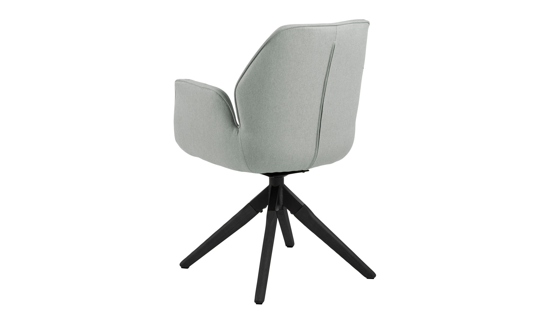 Vierfußstuhl Actona group aus Stoff in Hellgrau Armlehnstuhl Aura hellgrauer Bezug Town 13