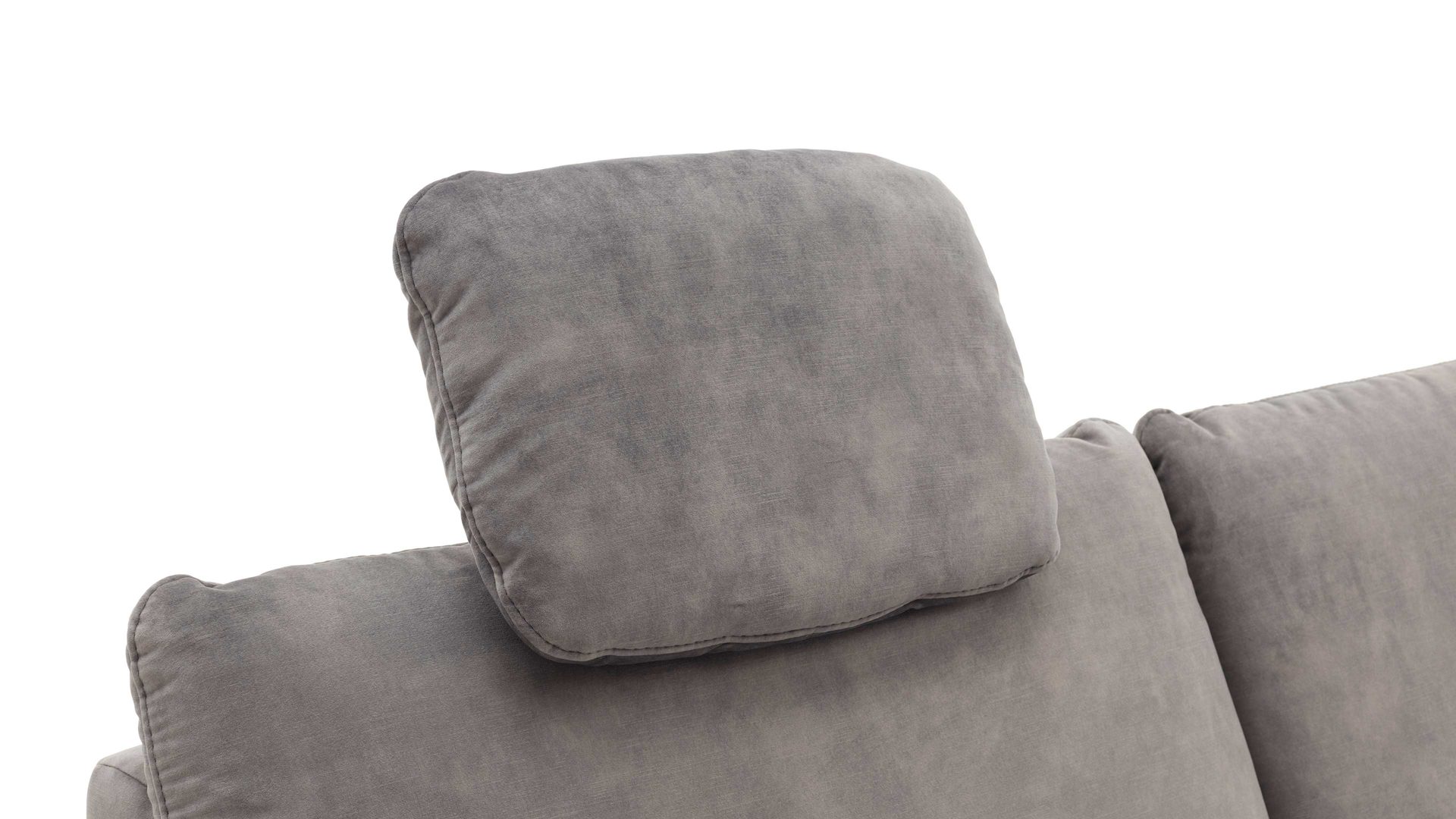 Kopfstütze modulmaster aus Stoff in Grau Modulmaster MM-ZE1126 - Kopfstütze silberfarbener Velours Amira - ca. 44 x 32 cm