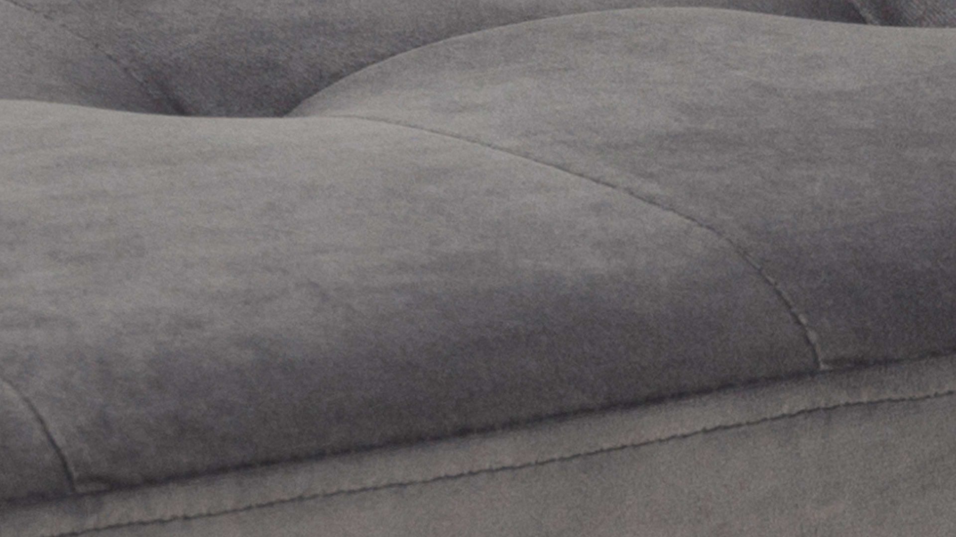 Polsterbank Actona group aus Stoff in Dunkelgrau Polsterbank Glory dunkelgrauer Samt Vic 28 & - Länge ca. 140 cm