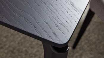 Esstisch Interliving aus Holz in Schwarz Interliving Esszimmer Serie 5110 - Esstisch T0200 mattschwarzes Eichefurnier - ca. 220 x 100 cm