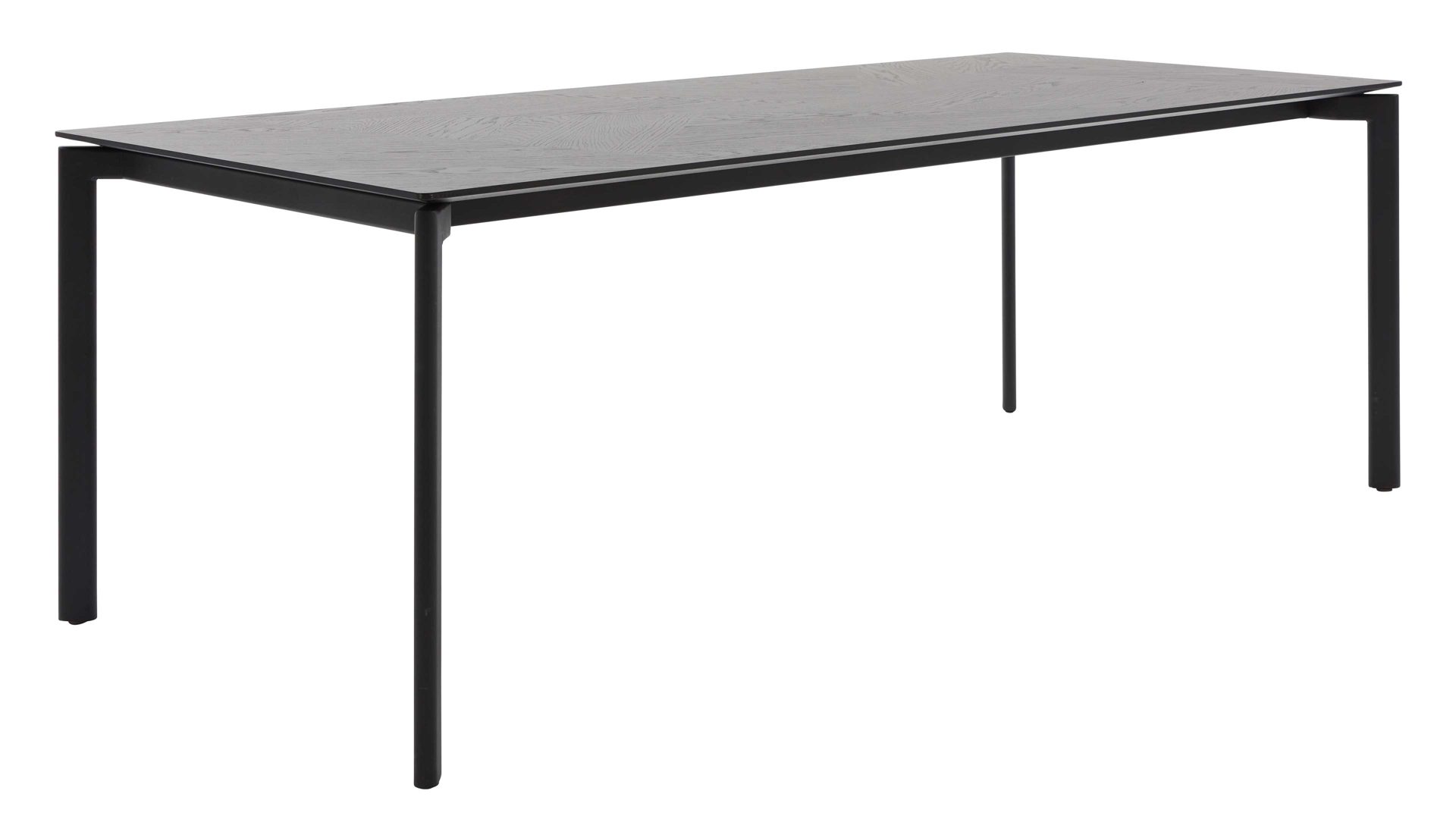 Esstisch Interliving aus Holz in Schwarz Interliving Esszimmer Serie 5110 - Esstisch mattschwarzes Eichefurnier - ca. 240 x 100 cm