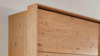 Passepartout Interliving aus Holz in Holzfarben Interliving Schlafzimmer Serie 1024 – Passepartout 903303 Breite ca. 338 cm - Balkeneiche