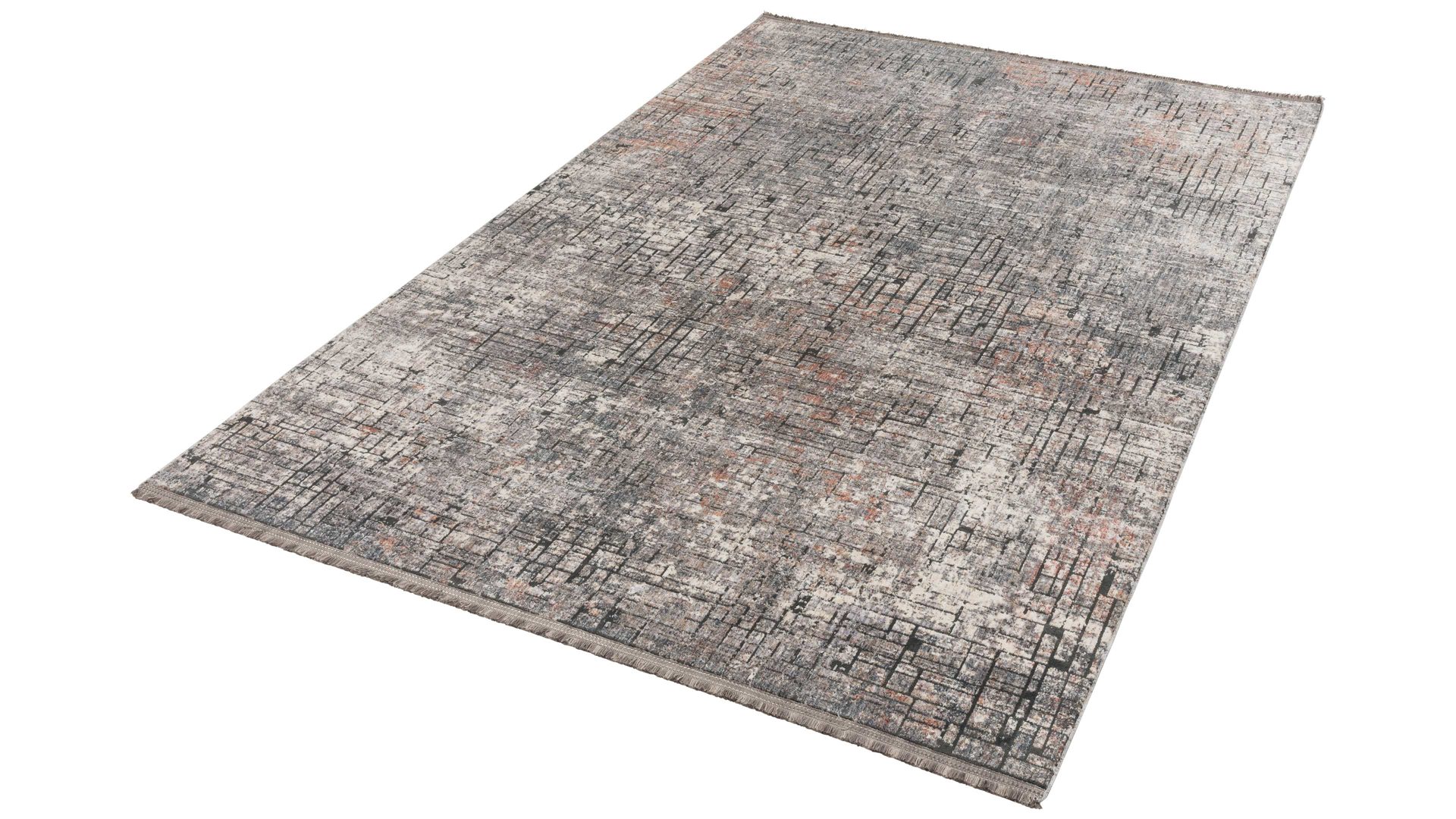 Webteppich Golze | astra aus Kunstfaser in Grau ASTRA® Teppich Sarezzo grau gemustert - ca. 200 x 290 cm