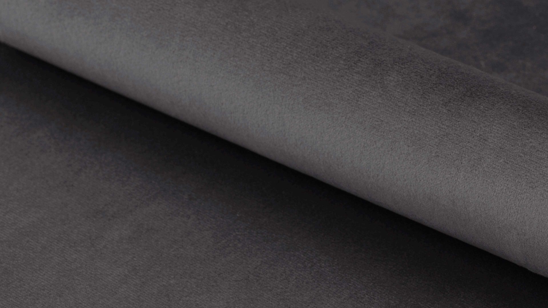 Lounge-Stuhl Actona group aus Stoff in Dunkelgrau Loungestuhl Center dunkelgrauer Samt Vic 28 & schwarzes Metallgestell