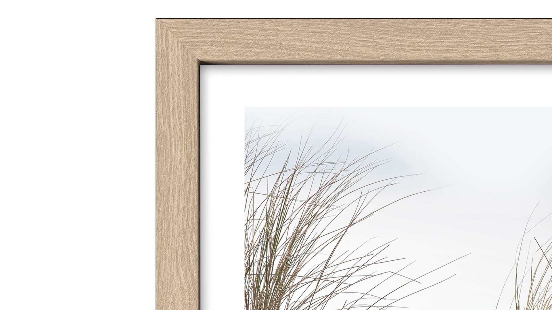 Kunstdruck Pro®art bilderpalette aus Karton / Papier / Pappe in Weiß PRO®ART Kunstdruck Nordic Beach Atmosphere V Eiche, Strandmotiv - ca. 35 x 35 cm