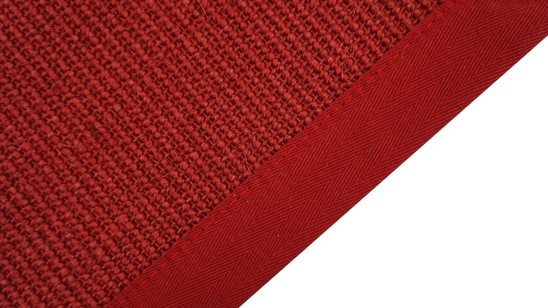 Webteppich Golze | astra aus Naturfaser in Dunkelrot ARMADA Teppich Cancun rubinroter Sisal - ca. 65 x 140 cm