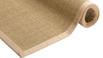 Webteppich Golze | astra aus Naturfaser in Hellbraun ARMADA Teppich Cancun cognacfarbener Sisal - ca. 140 x 200 cm