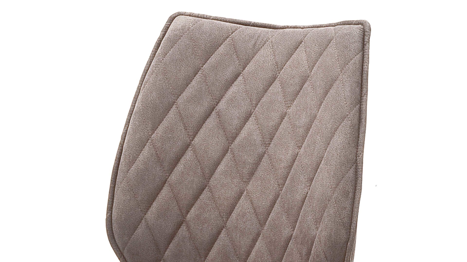 Polsterstuhl Mca furniture aus Stoff in Hellbraun Polsterstuhl Navarra mit Drehfunktion Sand & Anthrazit