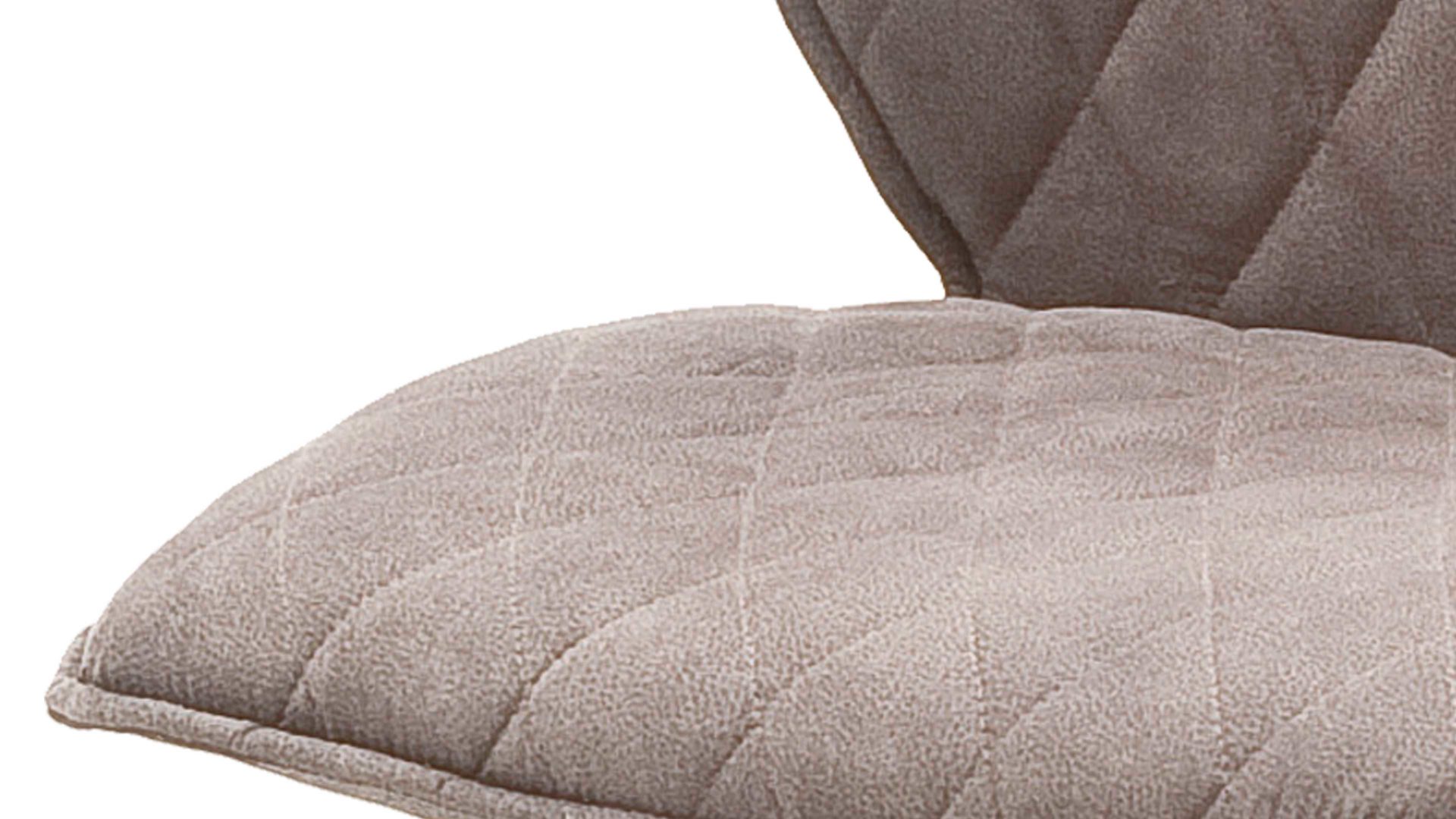 Polsterstuhl Mca furniture aus Stoff in Hellbraun Polsterstuhl Navarra mit Drehfunktion Sand & Anthrazit