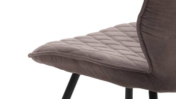 Polsterstuhl Mca furniture aus Stoff in Hellbraun Polsterstuhl Navarra mit Drehfunktion Sand & Anthrazit