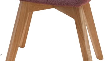 Polsterstuhl Standard furniture factory aus Stoff in Pink Polsterstuhl Tokio 1 altrosa Stoffbezug Lars 27 & Buchenholzfüße