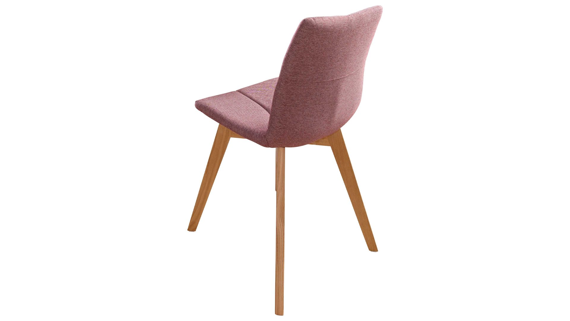Polsterstuhl Standard furniture factory aus Stoff in Pink Polsterstuhl Tokio 1 altrosa Stoffbezug Lars 27 & Buchenholzfüße